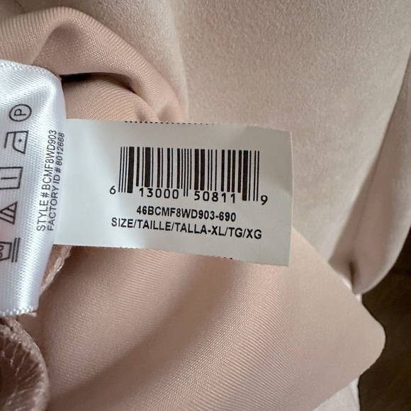 Bcbgmaxazria Adelene Bare Pink Micro Suede Shift Dress - Picture 12 of 15